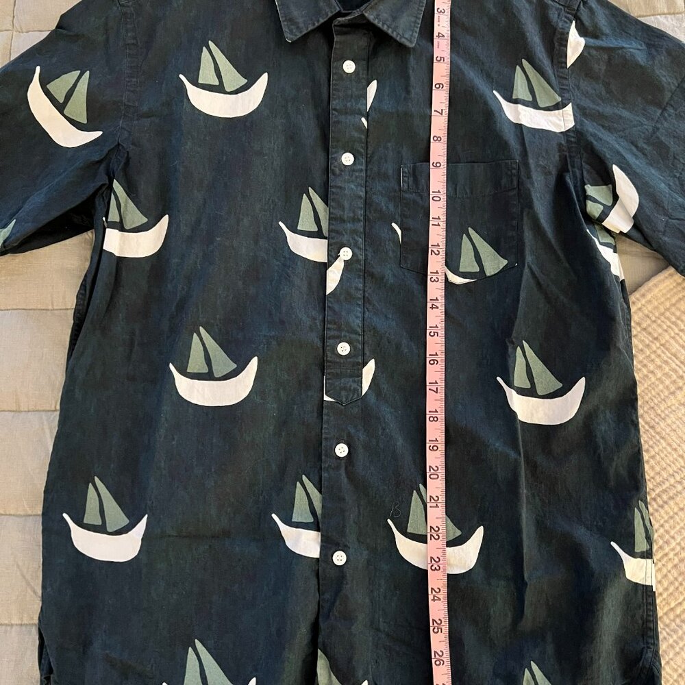La Paz Alegre Boat Short Sleeve Shirt - Navy Men's Large - Picture 9 of 9
